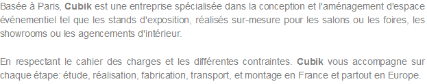 création de stand itinérant en France